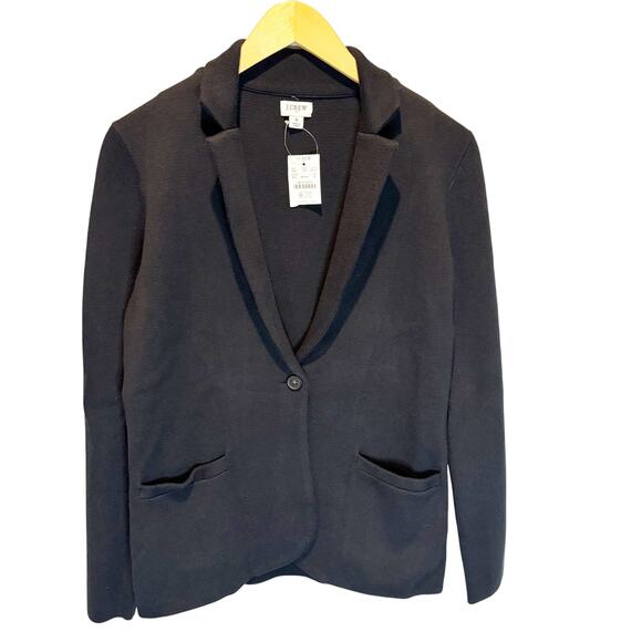 J. Crew Factory Jackets & Blazers - J. Crew Factory NWT Black Schoolboy Sweater Blazer - size Small